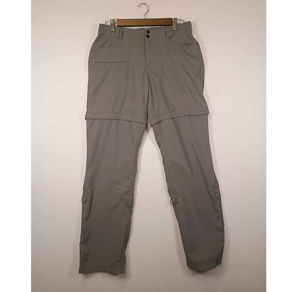 Hiking Magellan Outdoors Women M Gray Convertible Zip Off Cargo Pants SGMGWF7603